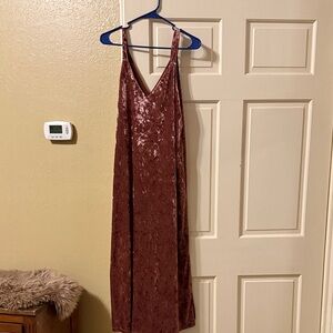 Final Touch Satin Brown Top